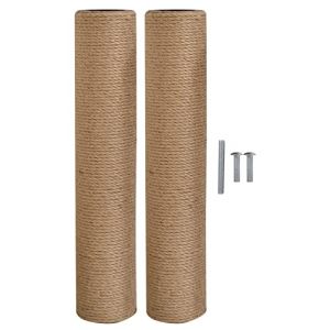 Lizi Fashion 1031 [M8 M10] Griffoirs de Rechange pour Arbre &agrave; Chat,Poteau griffoir Chats,Poteau Arbre Chat avec vis, BASIC/2PCS/40.5CM,M8 (MIAOGE, neuf)
