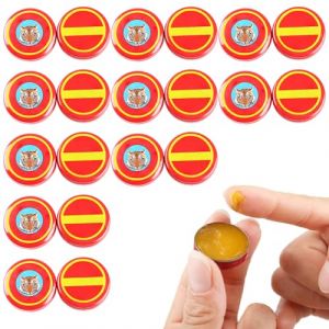 20 pcs baume de tigre, 0, 35 oz portable chinois léger huiles essentielles relaxantes rafraîchissent les maux de tête étourdis baume tigre musculaire rouge.. (JianShiXianLIULANSHANGMAOYouXianGongSi, neuf)