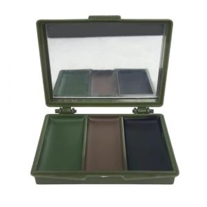 Peinture de camouflage pour le visage, huile de camouflage pour peinture pour le visage,Dissimulation de camouflage compacte - Peinture de visage de chasse multicolore longue dur&eacute;e avec miroir, peintu (rundli, neuf)