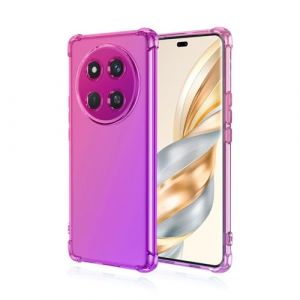 RankOne Coque de T&eacute;l&eacute;phone Convient pour Honor Magic7 Lite 5G / Honor X9c (6.78" inches) Transparent TPU Silicone D&eacute;grad&eacute; de Couleur Case - Rose Mauve (Rankone, neuf)