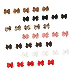 FRCOLOR 3 Ensembles Accessoires De D&eacute;coration D'ongles Trousse &Agrave; Ongles Boucles D'oreilles Mini Accessoires Ongles Fournitures De Nail Art Accessoires De Manucure Arc Givr&eacute; 35 Pi&egrave;ces * 3 (Laners, neuf)