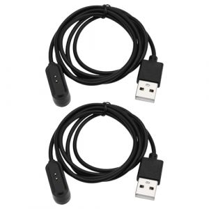 VGOL Lot de 2 Câbles de Chargement USB pour Montre Connectée Pièce de Rechange Câble de Chargeur USB Magnétique Chargeur de Montre Connectée Compatible avec Oppo Watch Free OWW206 (Noir) (VGOL, neuf)