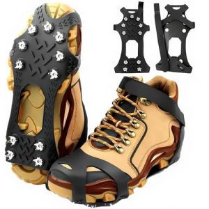 SYNYOUR Crampons, Crampon Chaussures Neige et Glace de Randonn&eacute;e pour Hiver Verglas Marche P&ecirc;che, Unisexe, M (SENYO GLOBAL TECH CO., LTD, neuf)