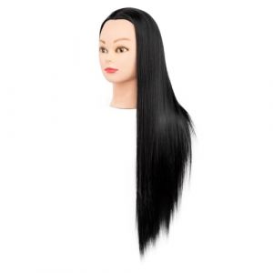 Mannequin De Perruque Tête Updo Cheveux Tressage Tête Perruque Tête Modèle De Coiffure Coupe De Cheveux Enseignement Tête De Perruque Modèle De Tête(Black) (wanheguihai, neuf)