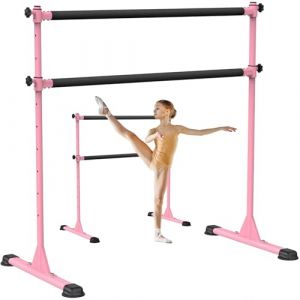 BeneLabel Barre de Ballet Autoportante,Barres de Danse 10 R&eacute;glables en Hauteur Rembourr&eacute;e en Mousse avec Caoutchouc Antid&eacute;rapants Enfants & Adultes pour l'entra&icirc;nement &agrave; la Barre &agrave; Domicile,120 x 71cm (besthouse, neuf)
