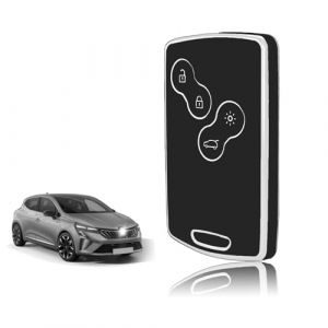 TOOMUME Coque Clé, Etui Cles Étui Clés Carte Adapté pour Renault Scenic Clio Laguna Megane Zoe Captur Duster Espace Fluence Koleos Kangoo Master, Couvre Clef Cache Cle Voiture Telécommande - Smart Key (TOOMUME, neuf)