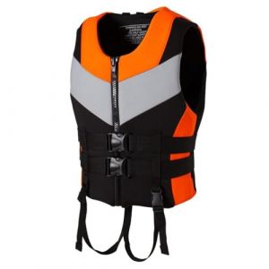 Générique Gilet de Sauvetage Adulte pour Homme/Femme 48-110 kg, Gilet de flottabilité Kayak Sup, Aide à la flottabilité réglable en néoprène pour la Natation, Le Kayak, Le Surf, Le Paddle,Orange,3XL (YAOLINSHANGMAO, neuf)