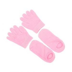 OATIPHO 2paires Mitaines Et Chaussettes De Spa Hydratantes Chaussettes Hydratantes Pour Crevass&eacute;s Mitaines Hydratantes Pour Mains S&egrave;ches (Tsun Ki-sung, neuf)