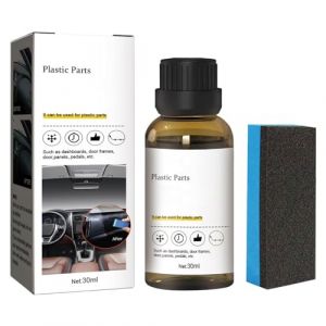 Renovateur Plastique Voiture Interieur, 30ml Rev&ecirc;tement Cristallin De Pi&egrave;ces en Plastique pour Voiture, P-lastic Revitalizing Coating Agent avec &Eacute;ponge, Rev&ecirc;tement en Cristal De Pi&egrave;ces en Plastique (Congliang, neuf)