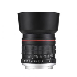 Andoer Objectif de cam&eacute;ra &agrave; mise au point fixe F1.8 85 mm Monture EF Mise au point manuelle 7 groupes 10 &eacute;l&eacute;ments Compatible avec Canon EOS Rebel T8i T7i T6 T3i T2i 4000D 2000D 1300D 850D 800D 600D (QQjiatrading, neuf)
