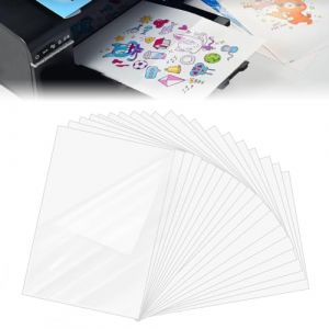 skytowards Lot de 40 feuilles de film adh&eacute;sif imprimable A4 - Papier autocollant transparent - En vinyle - Pour imprimante &agrave; jet d'encre (ASTROS OUSADOS UNIPESSOAL LDA, neuf)