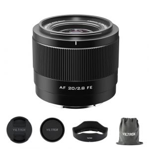 VILTROX Objectif AF 20mm F2.8 f/2.8 pour Monture Sony E, Objectif autofocus Grand Angle Plein Format Compatible avec Appareil Photo Sony E-Mount Alpha a7 a7III a7R a7RII I a7RIV a7S a7SII a9 a7C (VILTROX EU Store, neuf)