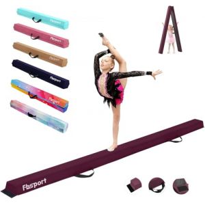 FBSPORT Poutre Gymnastique Enfant 270 cm Poutre Gym Poutre d'&eacute;quilibre au Sol, Poutre de Gymnastique Pliable pour entra&icirc;nement, Pratique, Sport et entra&icirc;nement Professionnel &agrave; la Maison (TPApath, neuf)