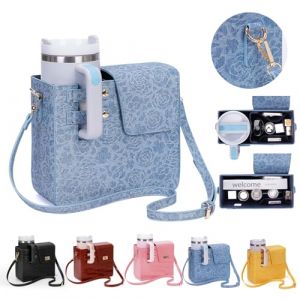 Orgonite Sac &agrave; bandouli&egrave;re portable pour Stanley Sport Sacs &agrave; bandouli&egrave;re Stanley Cup Sac de transport pour accessoires Stanley Cup, C01 Blue, 230 x 100 x 235 mm / 9,06 x 3,94 x 9,25 Zoll (GoOrgonite, neuf)