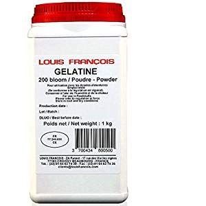 Gelatine Porcine 200 bloom poudre (x 1 kilo) (Le petit mitron, neuf)