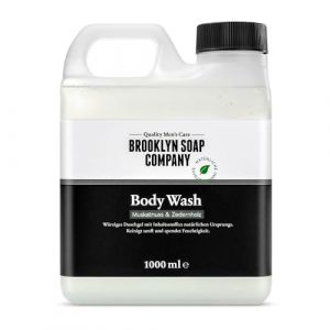 Brooklyn Soap Company Recharge de gel douche pour le corps 1 l - Gel douche nourrissant avec vitamine E - Pour tous les types de peau (BROOKLYN SOAP COMPANY®, neuf)