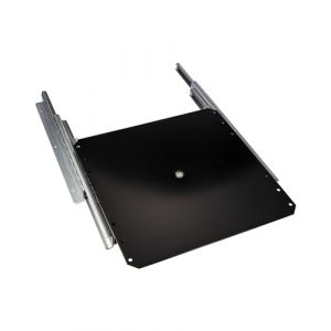 Gedotec Plateau TV pivotant Extension TV pivotante &agrave; Visser sur Tablette | Charge admissible 50 kg | Extension Totale avec Plateau tournant Noir | Longueur d'extension 335 mm (HWT Pro, neuf)