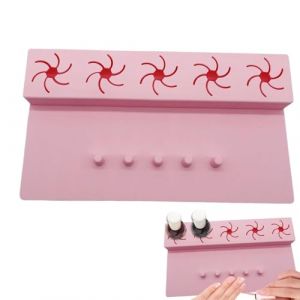 Repose-main pour ongles &ndash; Support portable pour vernis &agrave; ongles, tapis de manucure antid&eacute;rapant | Support de bouteille de vernis &agrave; ongles en silicone avec repose-main, accessoires pour salon de (qihongHaostore, neuf)