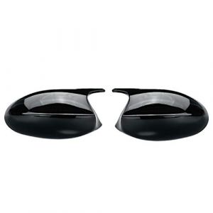 KYYET Couverture de Miroir Compatible avec BMW E90 E91 E92 E93 PRE-LCI Noir Brillant Style M3 Cache Rétroviseur Latéral (KYYET, neuf)