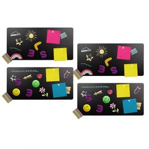Clever Leon Tableau Magnétique Noir Lot De 2 Tableau Effaçable Pour Mémo Plannings De Repas Notes Aimants 40 x 19 cm 4 Pièces (Clever Leon, neuf)