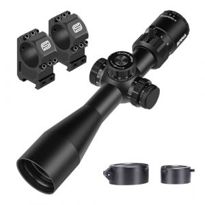 SPINA OPTICS Lunette de tir HD 3-12x44 e FFP / 4-16x44 e FFP, Tube de 30 mm 1/10 mrad réglage de la Premier Plan Focal de la Lunette de visée du Fusil (4-16x44 e FFP + Support de 20mm) (SPINA OPTICS STORE, neuf)