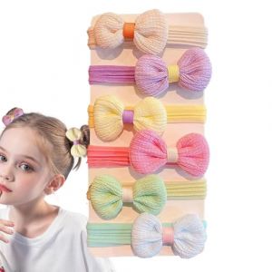 &Eacute;lastiques &agrave; Cheveux pour Filles - 6 Pi&egrave;ces Accessoires Cheveux Fille,Accessoire Coiffure &Eacute;pais Pour Queue De Cheval Boucl&eacute;s Enfant,Enfant Adolescent Quotidien Boucl&eacute;s Fins &Eacute;pais (rebirthesame, neuf)