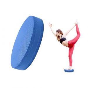 coussin d'&eacute;quilibre ovale,coussin de coordination,tapis d'&eacute;quilibre de yoga,Coussin d'exercice de fitness stable,coussin d'&eacute;quilibre,Convient pour le yoga, le Pilates, la gymnastique, etc.(bleu) (feitao trading, neuf)
