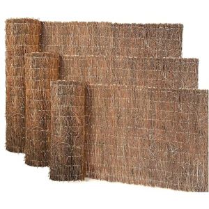 Floordirekt - Brande de bruyère - Brise-vue en bruyère naturelle - Brise-vue pour jardin - Brise-vue occultant - Idéal pour les terrasses, jardins et délimitations de terrain - Naturel, 100 x 300 cm (MEISTEREI, neuf)