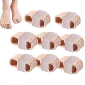 8 Pi&egrave;ces Chiclify Toe Spacers,2025 New Elastic Toe Separators,S&eacute;parateurs d'orteils qui se chevauchent,Separateur orteil,Ecarteur orteil,Correction hallux valgus,S&eacute;parateur d'orteils en silicone (GUSHE, neuf)