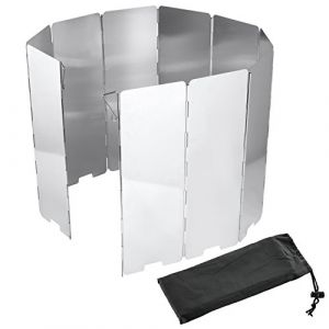Diealles Pare-Vent Pliable Rechaud 10 Pi&egrave;ces, Pare-Vent de Camping pour Le Camping et la Randonn&eacute;e (BRISKOLA, neuf)