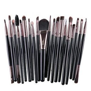 Healvian 20pi&egrave;ces Kit De Pinceaux De Maquillage Avec Pinceaux Pour Fond De Teint Et Sourcils Outils Cosm&eacute;tiques (Le Sengyu, neuf)