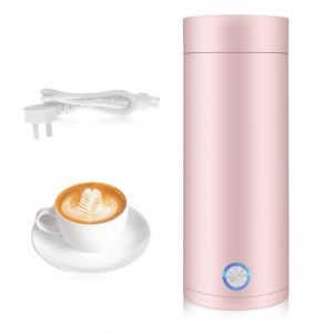 Riisoyu Mini Bouilloire Electrique de Voyage, 3 en 1 Mini Bouilloire 400 ml Bouilloire Electrique Portable Bouilloire de voyage Inoxydable pour Thé, Lait, Café, Rose (JINJIE LIMITED, neuf)