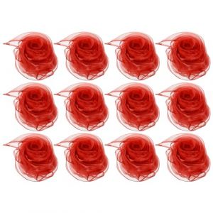 PATIKIL Foulards de Danse, 12 Pcs Foulards Carr&eacute;s de Jonglerie 60 x 60 cm pour Jouer &agrave; la Musique Magique, Activit&eacute; de Jonglage, Habillage, Rouge (PATIKIL UK, neuf)