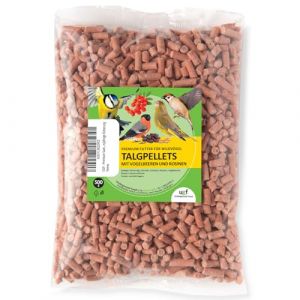 UGF - Granulés de suif Premium avec vers de Farine - 500g, Baies de sorbier et Raisins secs, Nourriture pour Oiseaux Sauvages Toute l'année, granulés de suif pour Oiseaux Sauvages (Underground Food, neuf)