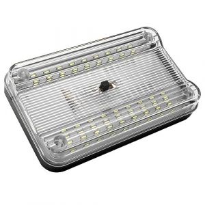 Éclairage intérieur de voiture - Riloer 36 LED Dôme intérieur de voiture Éclairage de toit blanc Plafonnier Ampoule Van Camion Véhicule 12V Lumière avec interrupteur à 3 vitesses (LanCo2020, neuf)