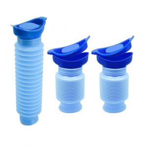 Galenecx 2 Pièces Urinoirs Portable, Urinoirs Rétractable Réutilisable, Urinoir d'urgence Rétractable 750ml, Bouteille D'urine Mobile Portable, Urinoir pour Camping Voyage Extérieur et Voiture (binj, neuf)