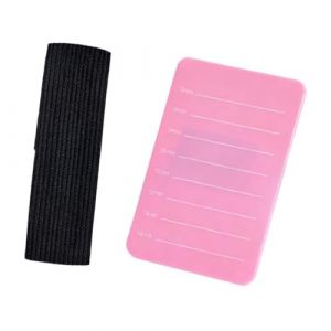 JAYIOLA Support de Extensions de Cils Plateau Porte-cils Palette Main Poignet Ajustable Attach&eacute; S&eacute;curis&eacute; Surface Lisse Fonction Transport Facile Convient, Rose Rouge 8 &agrave; 15 Mm (QiuJQiu, neuf)