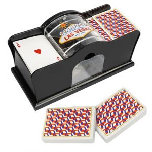 G&eacute;n&eacute;rique M&eacute;Langeur de Cartes, Melangeur de Carte Manuelle, Trieur de Cartes de Poker Automatique, Le Casino Cartes Classiques Bridge et Poker 2 Decks de Pokers, Manuel M&eacute;Langeur pour Le Rami (Yuyuxian, neuf)