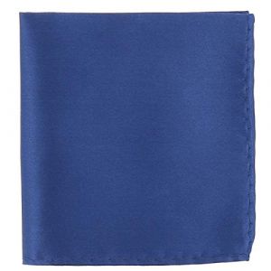 Pochette Costume Bleu Fonc&eacute; - Mouchoir de Poche Homme Bleu Fonc&eacute; - Accessoire Carr&eacute; Poche de Veste - Mariage, C&eacute;r&eacute;monie (cravateSlim FR, neuf)