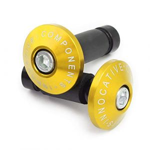 Universel Moto v&eacute;lo 7/8" 22mm Embout Guidon CNC Extr&eacute;mit&eacute;s de Guidon de Moto Poids Plug Bouchon de Guidon Velo,Or (BXMOTO, neuf)