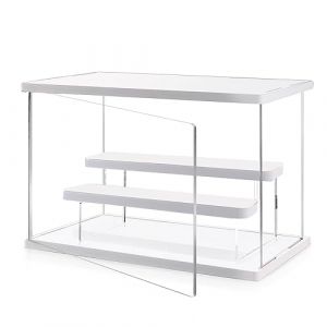 SWAWIS Vitrine pour Collection Boite Plexiglas Vitrine en Verre pour Collection Vitrine Acrylique Plexiglas Vitrine Transparente pour Objets de Collection, Figurines Miniatures, 30,5 x 18 x 21,8 cm (Smawis, neuf)