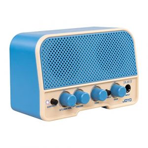 JOYO Combo Amplificateur de Guitare Bluetooth 5W Recharge Petit Mini Ampli de Guitare pour Casque d'Entraînement avec Canaux Clean & Overdrive (JA-02 II Bleu) (JoyoTechnology, neuf)