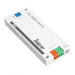 Transformateur 220V 24V LED 100W, Avec connecteur 3PIN pour lampe à Led Strip, alimentation 24v 100w 4.2A pour G4, GU5.3, MR11, MR16, Bande LED, Transfo AC à DC, convertisseur 220v 24v, Non Dimmable (CYHQ-EU, neuf)