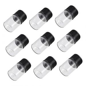 iplusmile 1 ensemble Flacons Verre Bouteilles Vides pour Huiles Essentielles Voyage Aromathérapie avec Bouchon Fuite et Mousse de Scellement (Cosy & U, neuf)