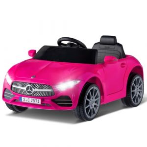 LALAHO Voitures &eacute;lectriques pour Enfants avec V&eacute;hicule &Eacute;lectrique 12V T&eacute;l&eacute;commande 2.4G, V&eacute;hicule &eacute;lectrique Enfant 2 Portes avec MP3 (CLS Rose) (Sarefun, neuf)