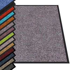 casa pura Tapis Entr&eacute;e sous Porte Rhine Gris-Gull,Paillasson Absorbant Lavable en Machine &agrave; Laver,Enl&egrave;ve salissures,Dos en TPE Durable et antid&eacute;rapant,Passe sous la Porte 7 mm d'&eacute;paisseur - 90x120 cm (Velvet Trading, neuf)