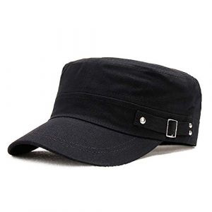 Adantico Homme Armée Militaire Casquette de Baseball Casquette Plate (Noir) (Adantico, neuf)