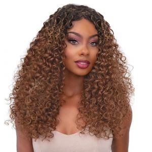 Perruque Sans Colle En Cheveux Humain - Perruque De Cheveux Humain - Perruque Bouclée à Ondulations Profondes - Perruque Longue Bouclée En Dentelle Avec Bonnet En Maille Respirante (ruoneq, neuf)