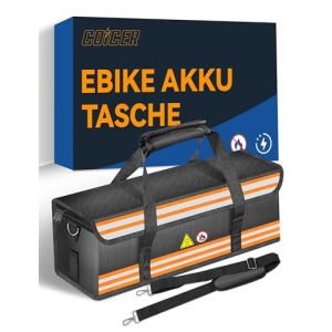 Batterie Trottinette Électrique, Sac à Batterie pour VAE Ignifuge, Boîte Ignifuge de Protection Pochette Anti Feu, Protection Contre les Explosions pour Batteries LiPo Vélo, Sac Anti Feu Lithium L (Bsycle, neuf)