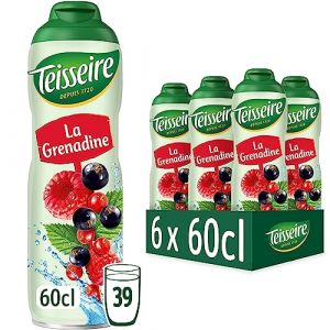 Pack de 6 bidons grenadine Teisseire 60 cl (THE SIROP SHOP, neuf)